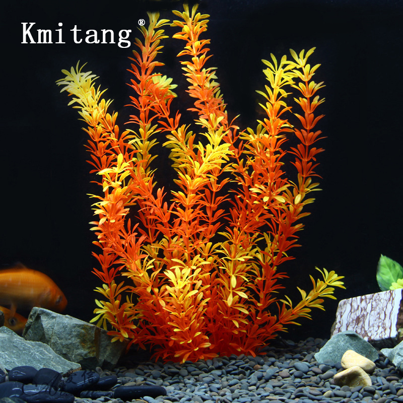 Marine Fish Tank - 100cm Tropical Plants Large Artificial Water