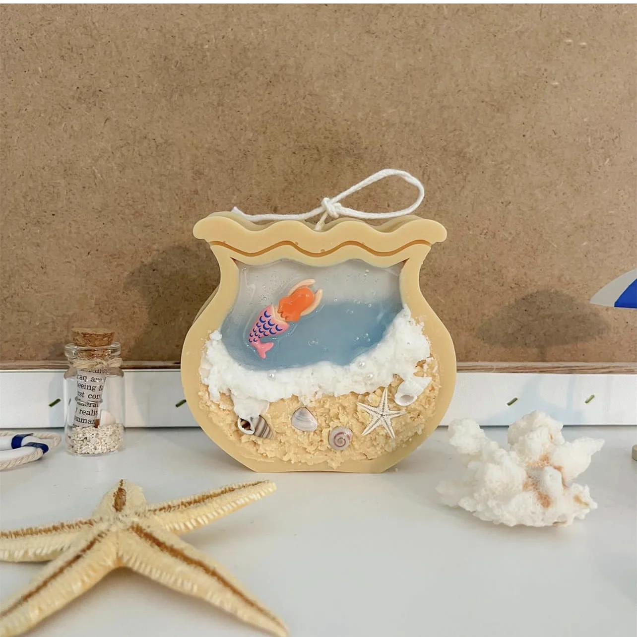 Fish Tank Moon Shape Candle Mo - Marine Fish Tank ulasan dan harga