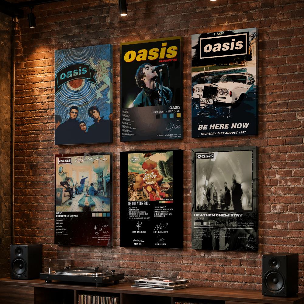 O-Oasis Rock Band Album Framed - Live Rock ulasan dan harga