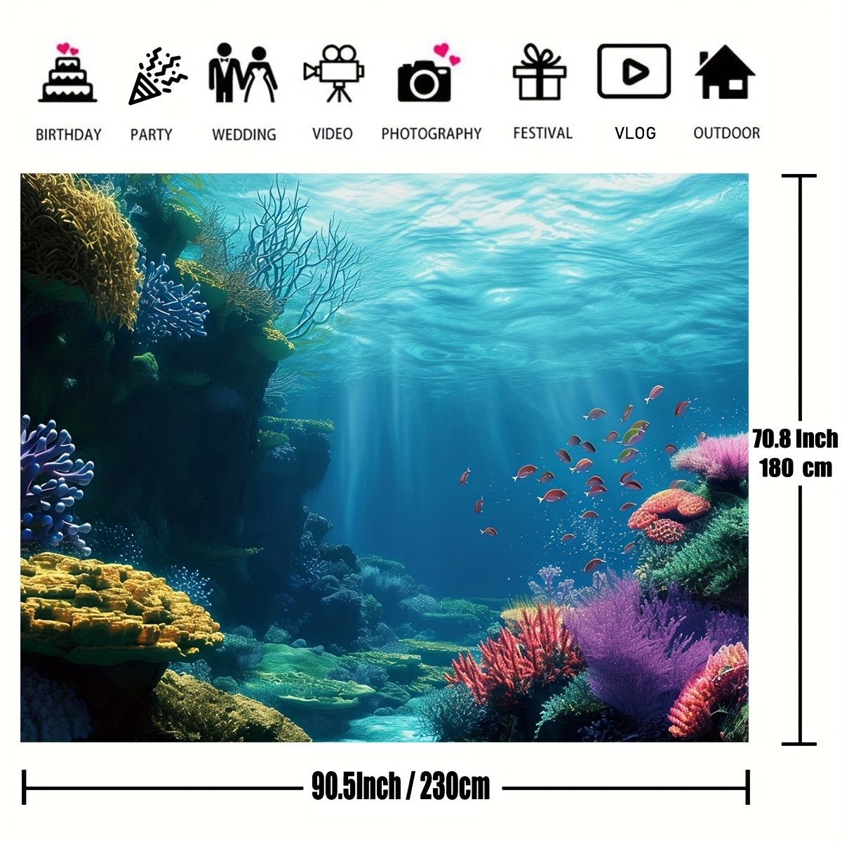 1pc Underwater Coral Reef Fish - Ocean Aquarium ulasan dan harga