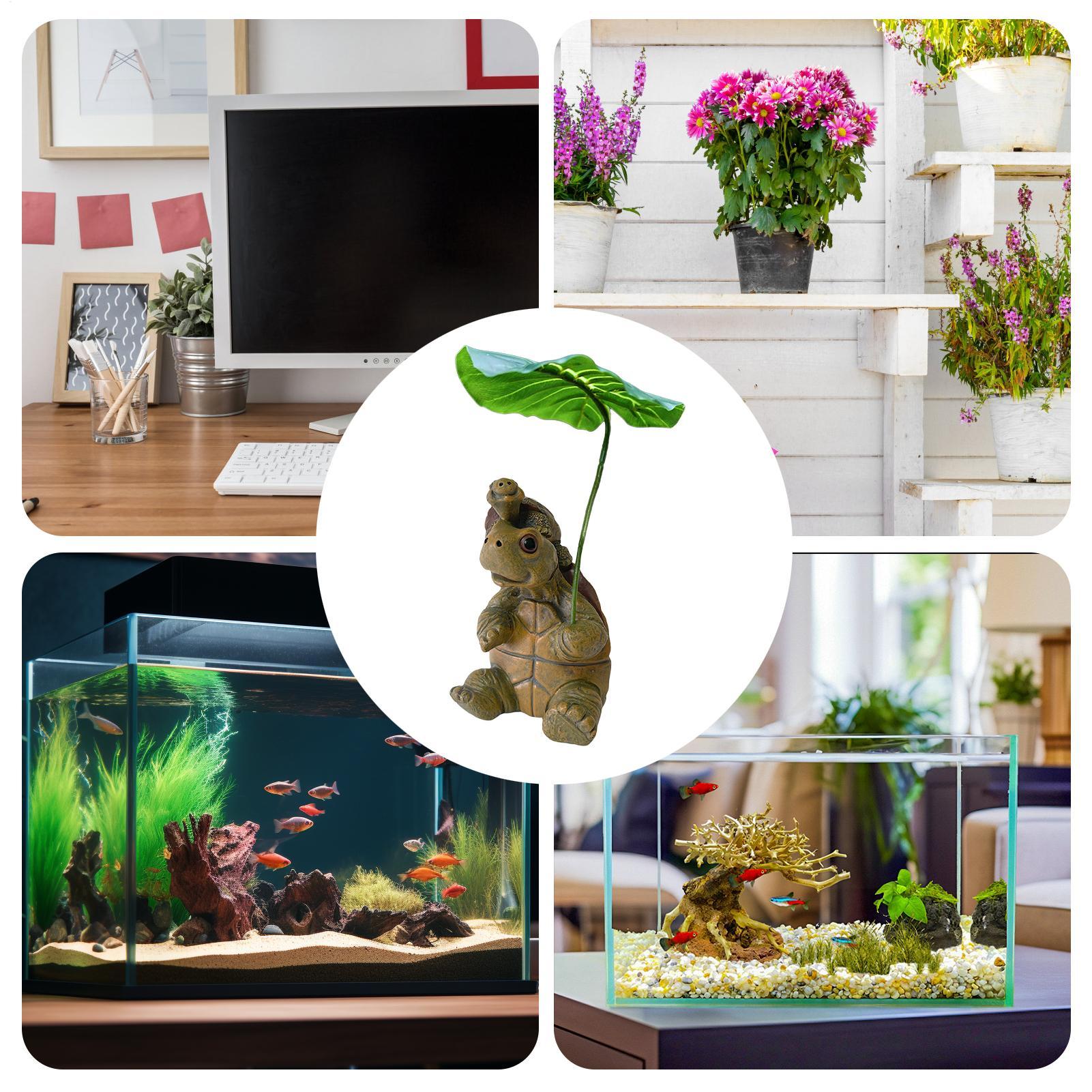 Turtle Figurine Fish Tank Deco - Marine Fish Tank ulasan dan harga
