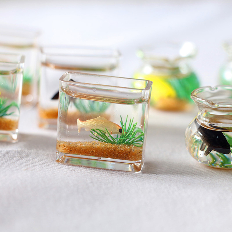 Home Ornament Doll House Decor - Marine Fish Tank ulasan dan harga