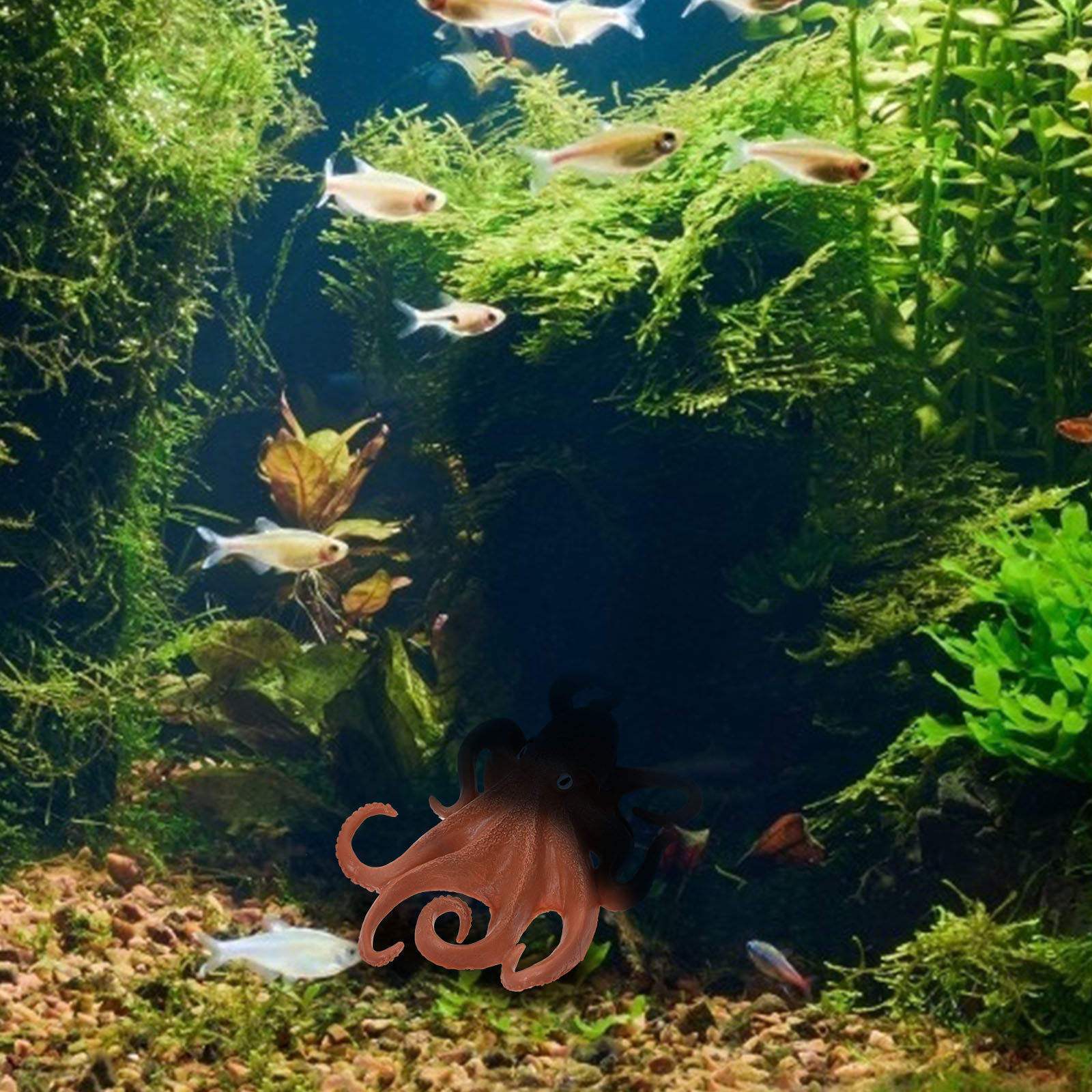 1Pcs Octopus Simulation Sea An - Ocean Aquarium ulasan dan harga